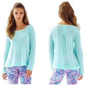 Lilly Pulitzer Women's Luxletic Bayberry Top Large